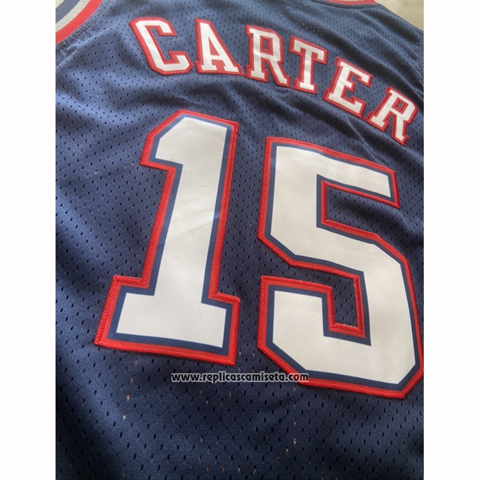 Camiseta Toronto Raptors Vince Carter NO 15 Mitchell & Ness 2006-07 Azul